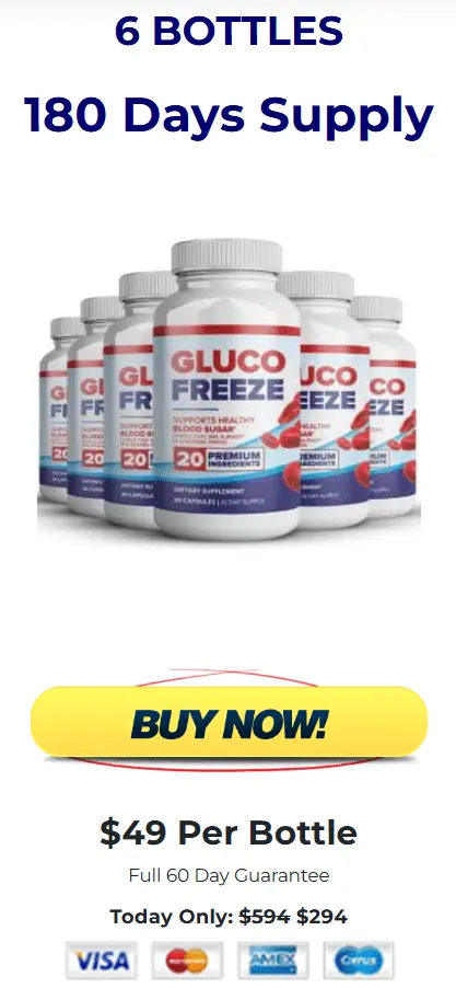 Glucofreeze 6 Bottle