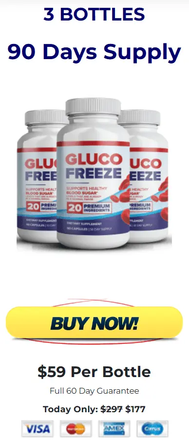 Glucofreeze 3 Bottle